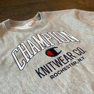 Champion Heather Gray Knitwear Sweatshirt